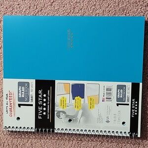 Five Star Graph Ruled Notebook